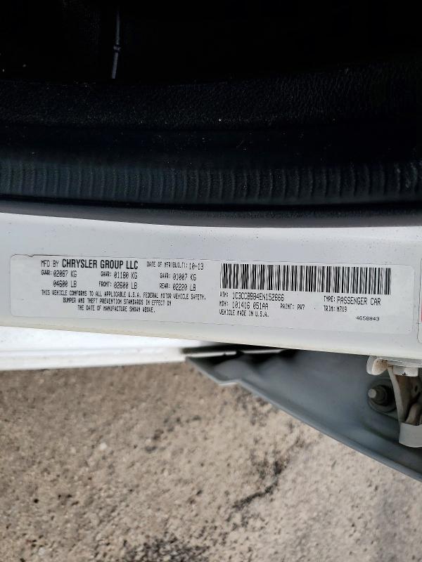 Aukcja sprzedaży 2014 Chrysler 200, vin: 1C3CCBBB4EN152666, numer aukcji: 60918506