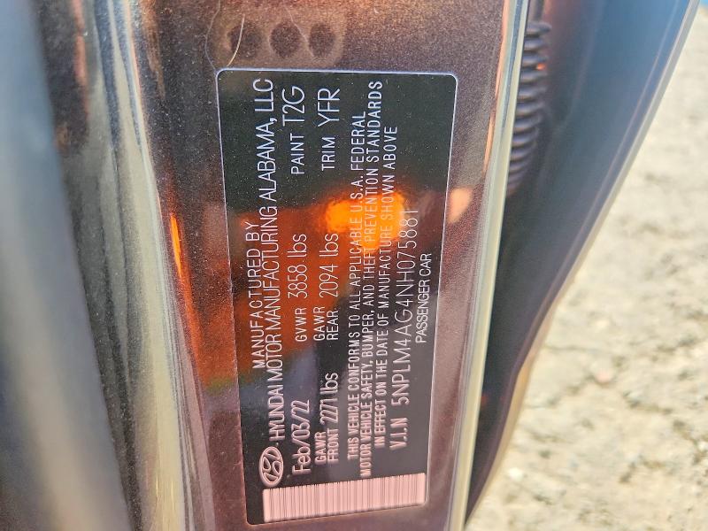 Продажа на аукционе авто 2022 Hyundai Elantra, vin: 5NPLM4AG4NH075881, номер лота: 61676226