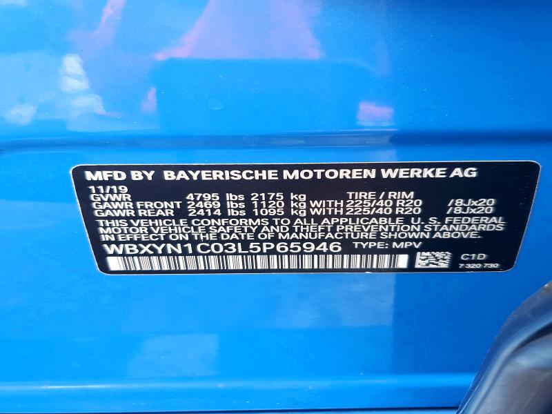 Aukcja sprzedaży 2020 Bmw X2, vin: WBXYN1C03L5P65946, numer aukcji: 59963596