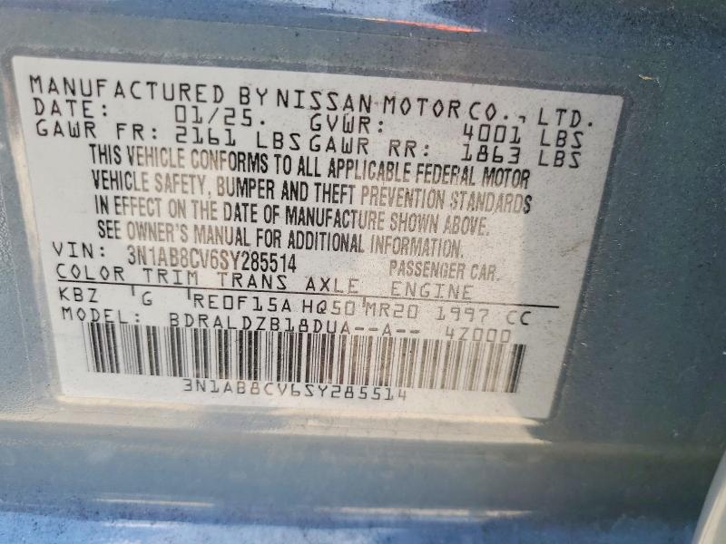 59774836 :رقم المزاد ، 3N1AB8CV6SY285514 vin ، 2025 Nissan Sentra مزاد بيع