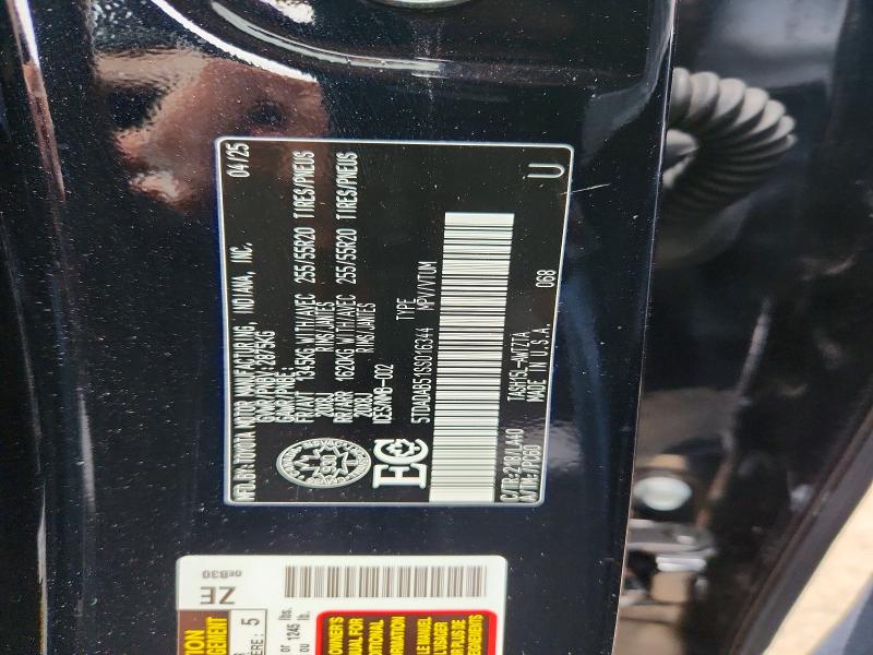 Aukcja sprzedaży 2025 Toyota Grand Highlander Hybrid, vin: 5TDADAB51SS016344, numer aukcji: 62402206