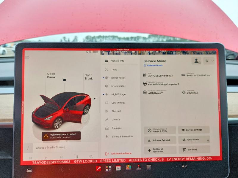 Auction sale of the 2023 Tesla Model Y, vin: 7SAYGDEE5PF596893, lot number: 61704696