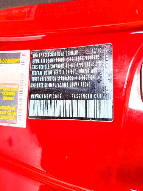 Продаж на аукціоні авто 2011 Volkswagen Gti, vin: WVWFD7AJ4BW103615, номер лоту: 61171086