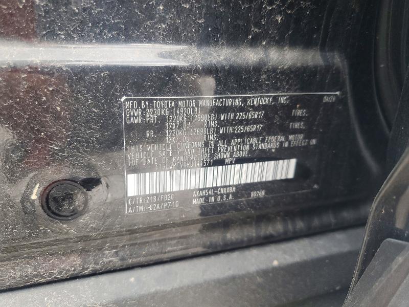 Aukcja sprzedaży 2024 Toyota Rav4, vin: 4T3LWRFVXRU144571, numer aukcji: 60201746