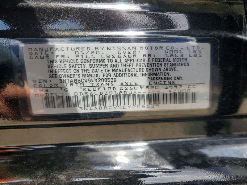 Aukcja sprzedaży 2020 Nissan Sentra, vin: 3N1AB8CV9LY208539, numer aukcji: 62435576