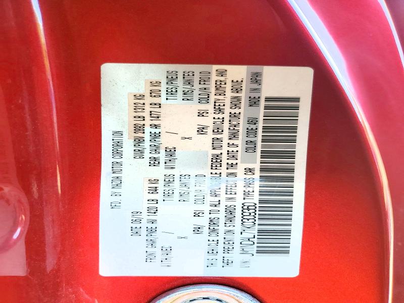 Aukcja sprzedaży 2019 Mazda Mx-5 Miata, vin: JM1NDAL71K0309360, numer aukcji: 61792656