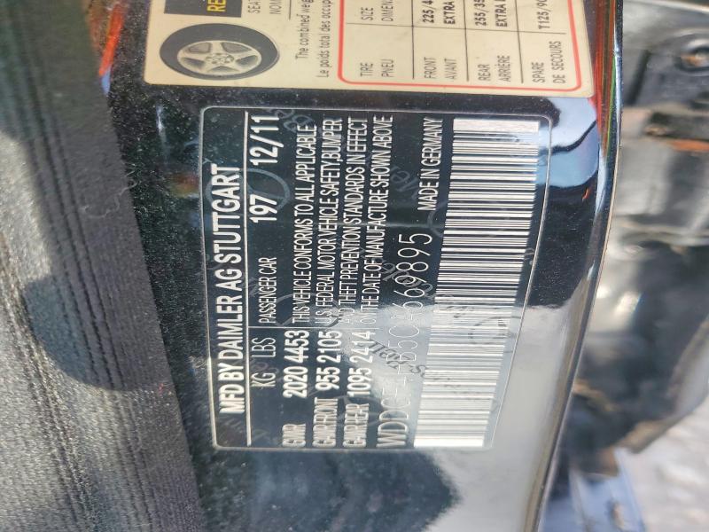 Aukcja sprzedaży 2012 Mercedes-benz C, vin: WDDGF4HB5CA669895, numer aukcji: 60386956