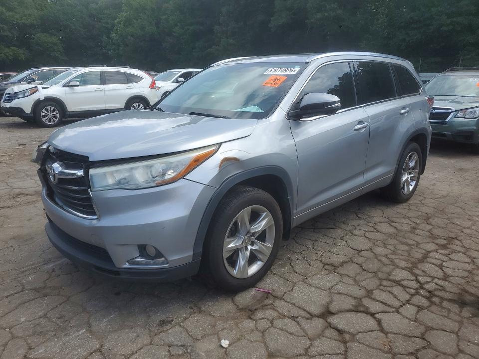 2015 Toyota Highlander მანქანა იყიდება აუქციონზე, vin: 5TDDKRFH7FS154871, აუქციონის ნომერი: 61474926