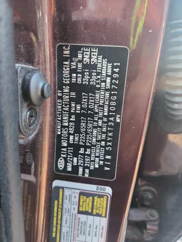 Продаж на аукціоні авто 2011 Kia Sorento, vin: 5XYKT3A10BG172941, номер лоту: 60488446