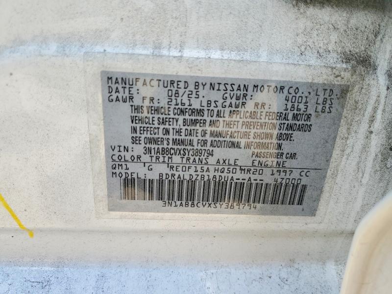 60603586 :رقم المزاد ، 3N1AB8CVXSY389794 vin ، 2025 Nissan Sentra مزاد بيع