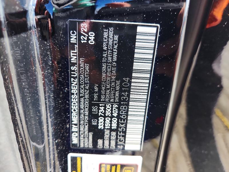 61144626 :رقم المزاد ، 4JGFF5KE6RB134104 vin ، 2024 Mercedes-benz Gls مزاد بيع
