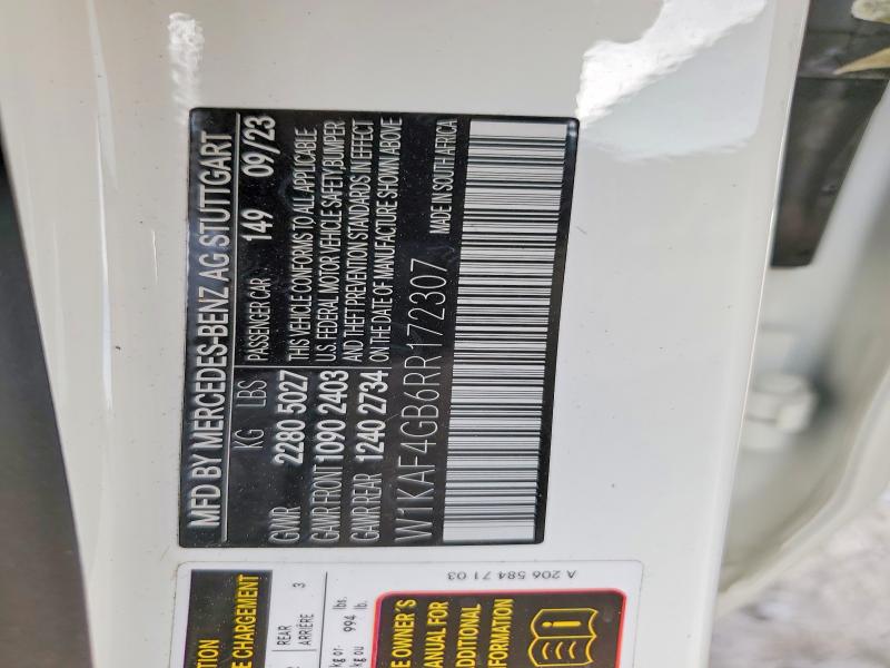 Продаж на аукціоні авто 2024 Mercedes-benz C, vin: W1KAF4GB6RR172307, номер лоту: 59283066
