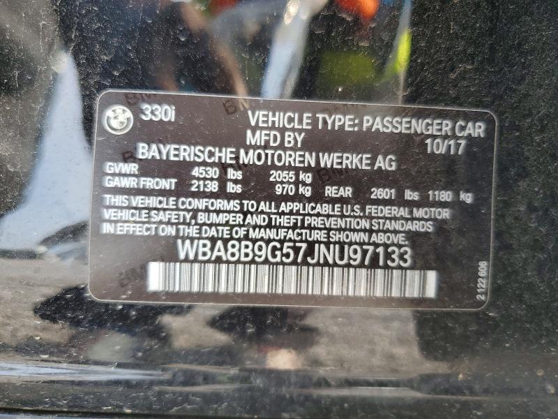 Продажа на аукционе авто 2018 Bmw 330, vin: WBA8B9G57JNU97133, номер лота: 63238596