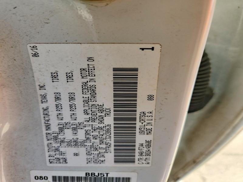 Aukcja sprzedaży 2016 Toyota Tundra, vin: 5TFRW5F13GX208636, numer aukcji: 59856646