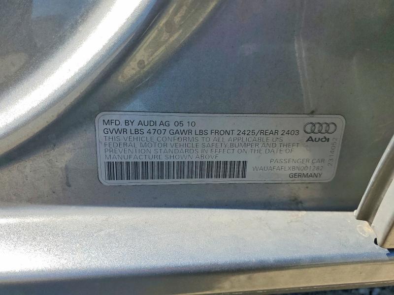 Aukcja sprzedaży 2011 Audi A4, vin: WAUAFAFLXBN001282, numer aukcji: 59862756