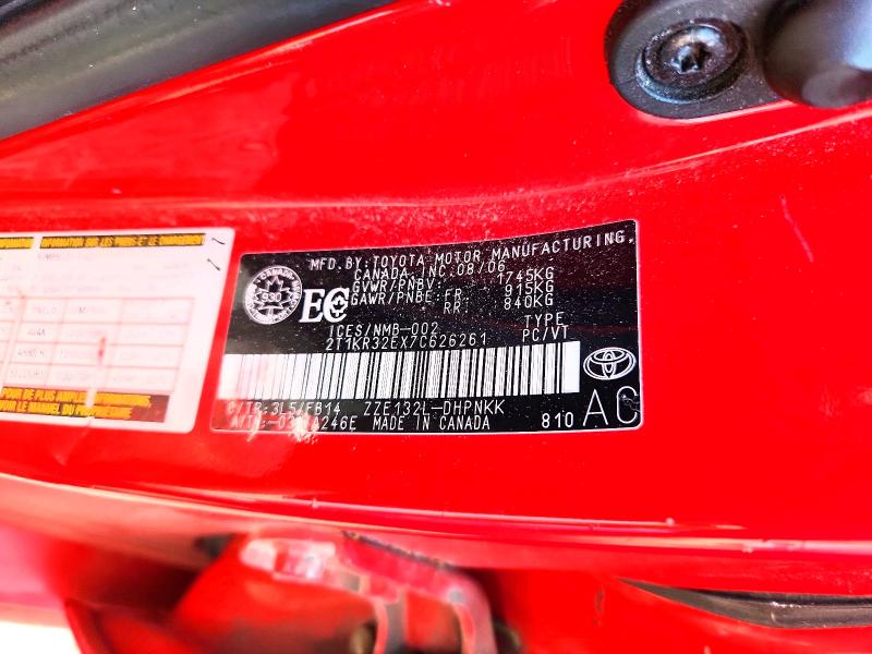 Продажа на аукционе авто 2007 Toyota Corolla Matrix, vin: 2T1KR32EX7C626261, номер лота: 59330656