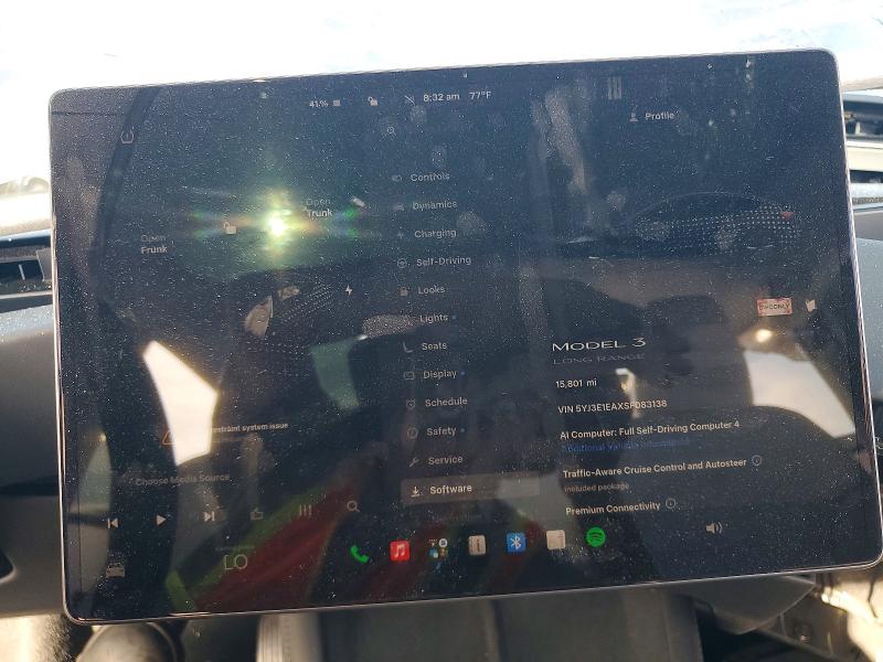 Aukcja sprzedaży 2025 Tesla Model 3, vin: 5YJ3E1EAXSF083138, numer aukcji: 62916416