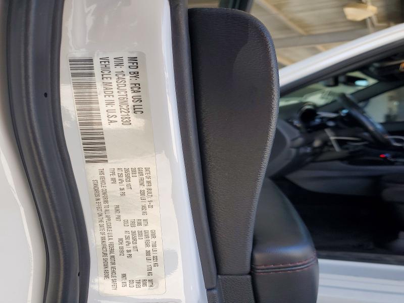 Aukcja sprzedaży 2022 Dodge Durango, vin: 1C4SDJCT6NC221830, numer aukcji: 62393666