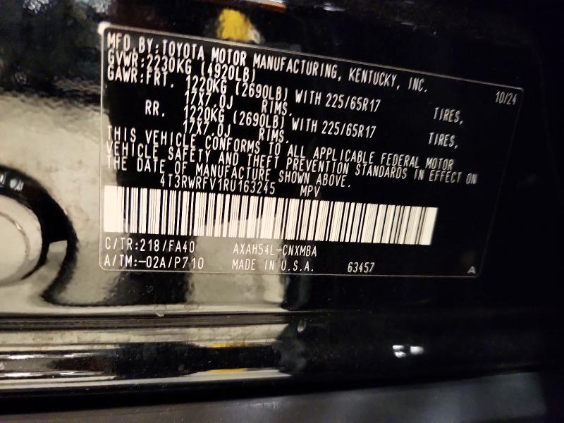 62669066 :رقم المزاد ، 4T3RWRFV1RU163245 vin ، 2024 Toyota Rav4 Hybrid مزاد بيع