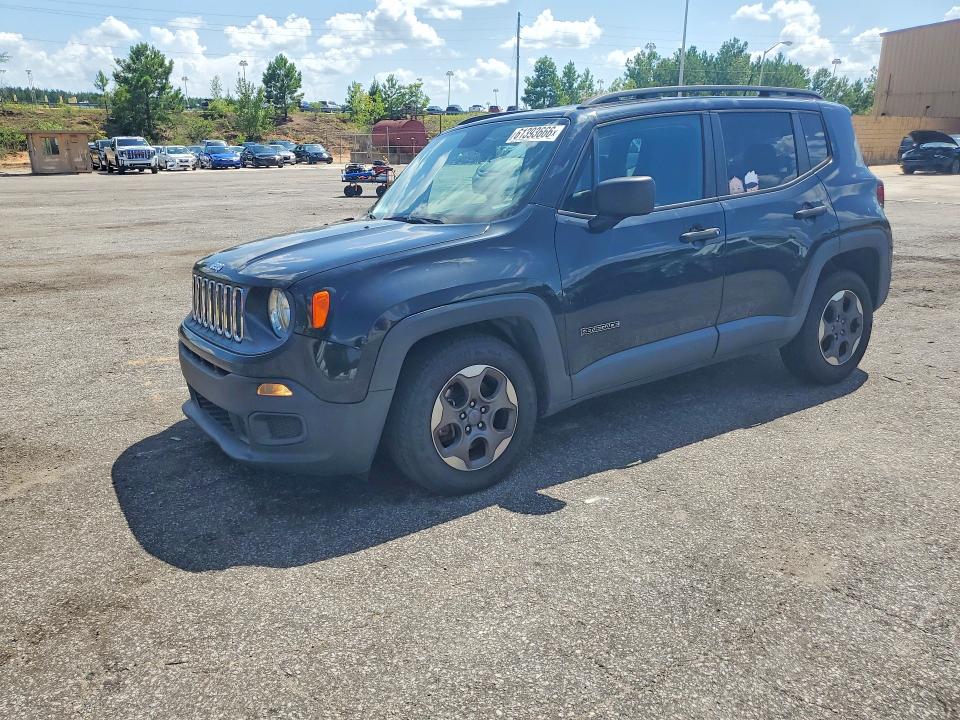 2017 Jeep Renegade მანქანა იყიდება აუქციონზე, vin: ZACCJAAB5HPF42717, აუქციონის ნომერი: 61393666