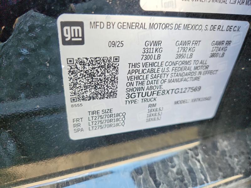 Aukcja sprzedaży 2026 Gmc Sierra, vin: 3GTUUFE8XTG127569, numer aukcji: 62889916