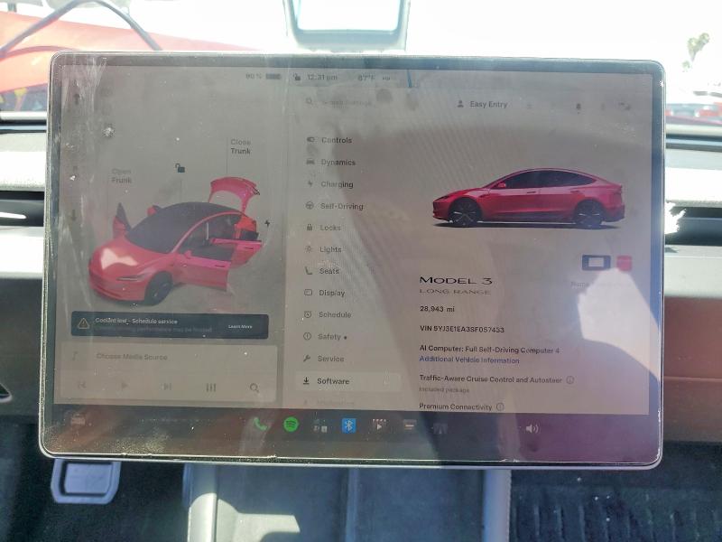 Продажа на аукционе авто 2025 Tesla Model 3, vin: 5YJ3E1EA3SF057433, номер лота: 62263226