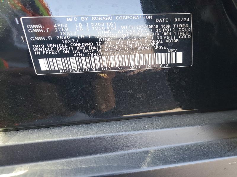 Продажа на аукционе авто 2025 Subaru Outback, vin: 4S4BTALC8S3109329, номер лота: 62712016