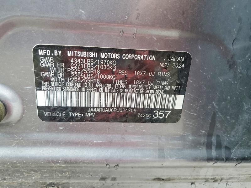 Aukcja sprzedaży 2024 Mitsubishi Outlander Sport, vin: JA4ARUAU6RU024709, numer aukcji: 60755636
