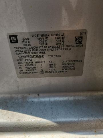 Aukcja sprzedaży 2015 Chevrolet Silverado, vin: 1GCVKREC8FZ357843, numer aukcji: 59874976