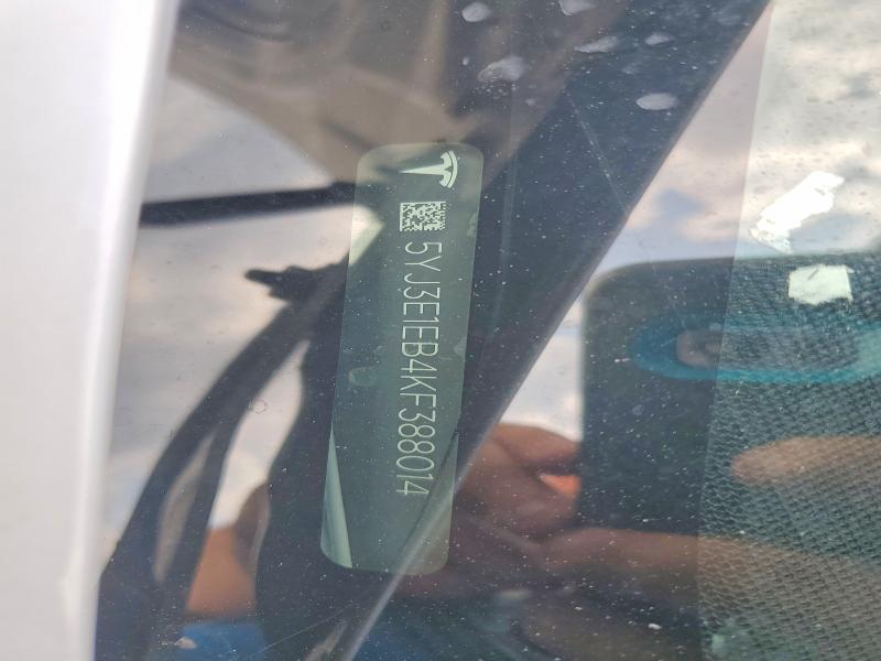 Aukcja sprzedaży 2019 Tesla Model 3, vin: 5YJ3E1EB4KF388014, numer aukcji: 59687376