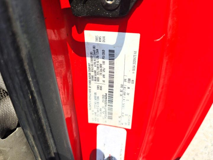 62483506 :رقم المزاد ، 1FD0X5HT1KED04494 vin ، 2019 Ford F550 مزاد بيع