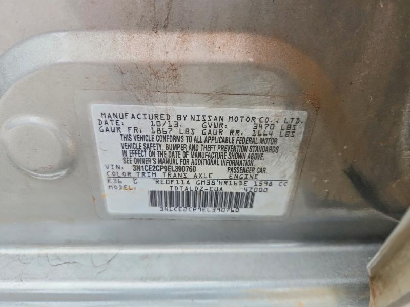 Aukcja sprzedaży 2014 Nissan Versa Note, vin: 3N1CE2CP9EL390760, numer aukcji: 62882956