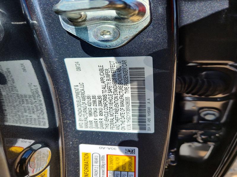 Продаж на аукціоні авто 2024 Honda Accord, vin: 1HGCY1F36RA086355, номер лоту: 59829686