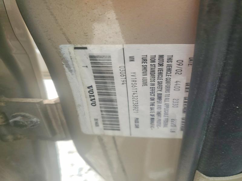 Aukcja sprzedaży 2003 Volvo S60, vin: YV1RS61T432238921, numer aukcji: 60635516