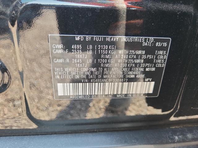 Продажа на аукционе авто 2015 Subaru Outback, vin: 4S4BSANC9F3308072, номер лота: 60869216