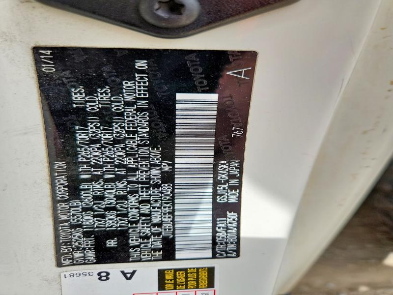 61762106 :رقم المزاد ، JTEBU4BF9EK190488 vin ، 2014 Toyota Fj Cruiser مزاد بيع