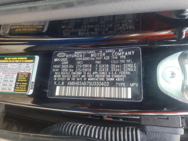 Aukcja sprzedaży 2025 Hyundai Kona, vin: KM8HB3AB7SU330403, numer aukcji: 62612836