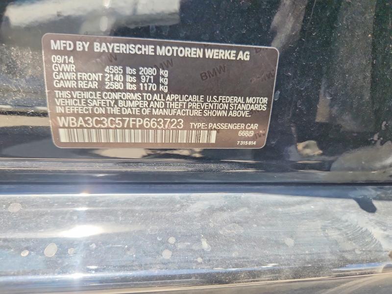 Продаж на аукціоні авто 2015 Bmw 320, vin: WBA3C3C57FP663723, номер лоту: 62856996