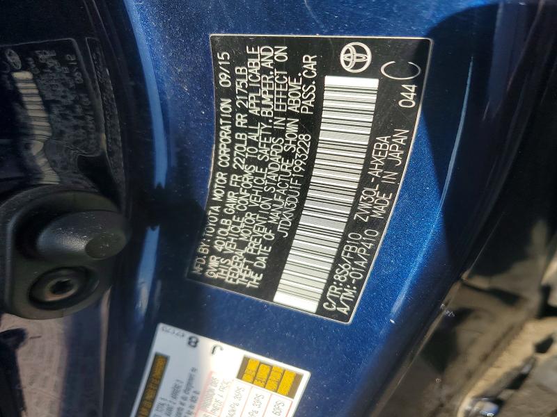 2015 Toyota Prius მანქანა იყიდება აუქციონზე, vin: JTDKN3DU1F1993228, აუქციონის ნომერი: 62827906