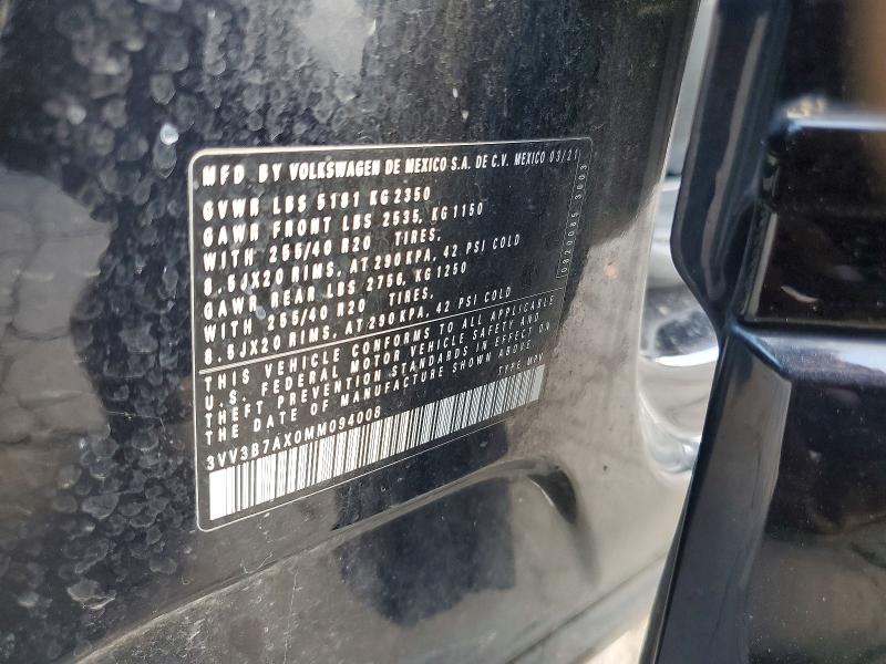 Продажа на аукционе авто 2021 Volkswagen Tiguan, vin: 3VV3B7AX0MM094008, номер лота: 61717576