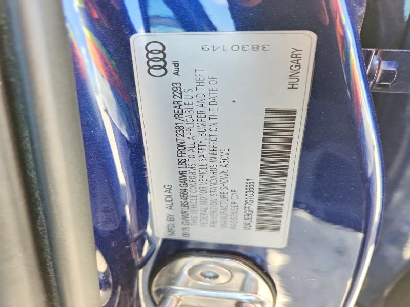 Aukcja sprzedaży 2016 Audi A3, vin: WAUE8GFF7G1036661, numer aukcji: 60002076