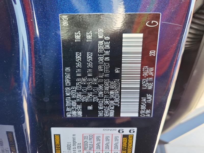 Aukcja sprzedaży 2024 Lexus Gx 550, vin: JTJVBCDX9R5022374, numer aukcji: 59254016