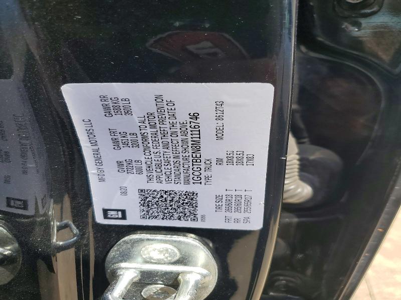 2021 Chevrolet Colorado მანქანა იყიდება აუქციონზე, vin: 1GCGTBEN8M1116746, აუქციონის ნომერი: 59248626