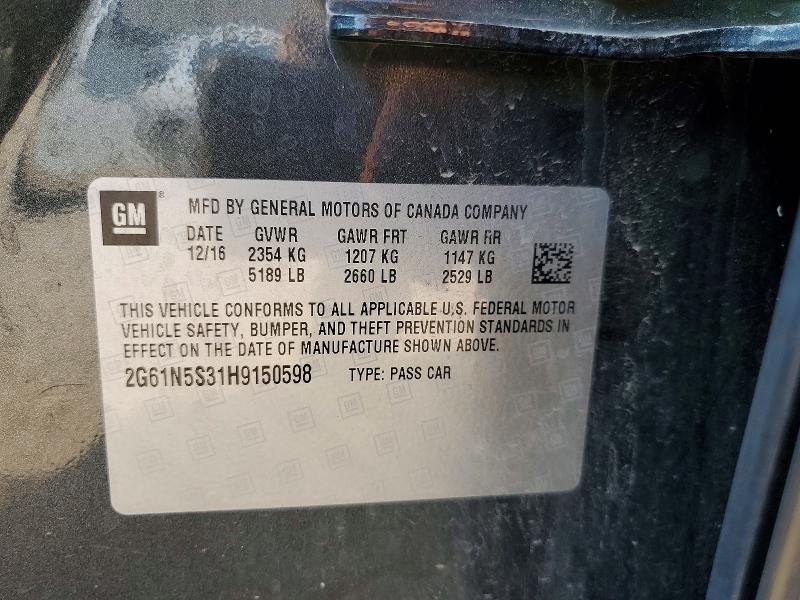 Auction sale of the 2017 Cadillac Xts, vin: 2G61N5S31H9150598, lot number: 63210566