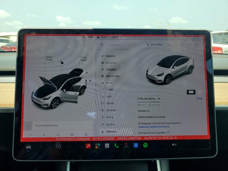 Aukcja sprzedaży 2020 Tesla Model Y, vin: 5YJYGDEE7LF043458, numer aukcji: 62619516