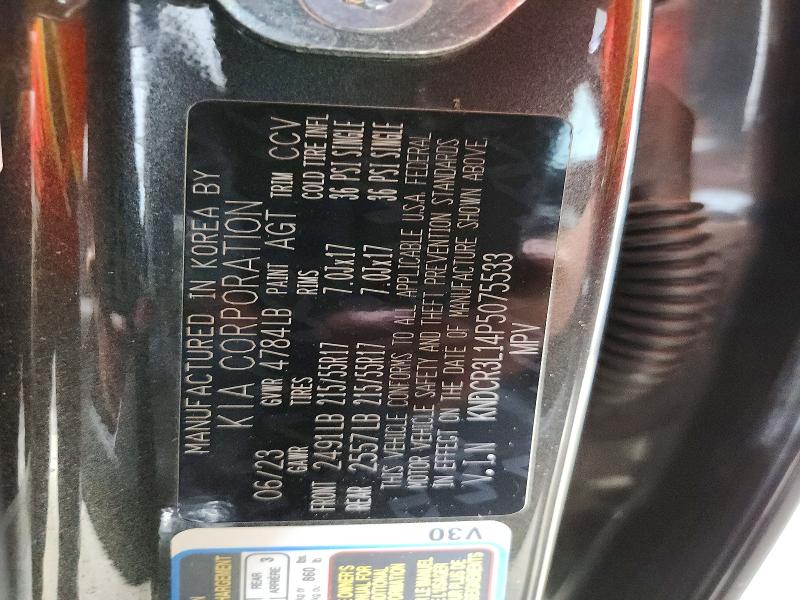 Auction sale of the 2023 Kia Niro, vin: KNDCR3L14P5075533, lot number: 61231316