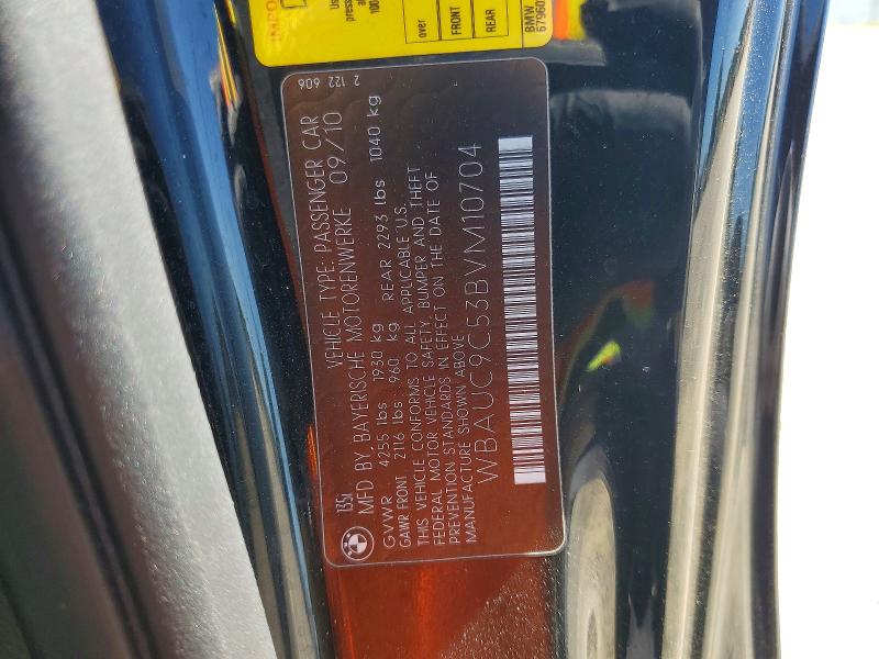 85974305 :رقم المزاد ، WBAUC9C53BVM10704 vin ، 2011 Bmw 135 مزاد بيع