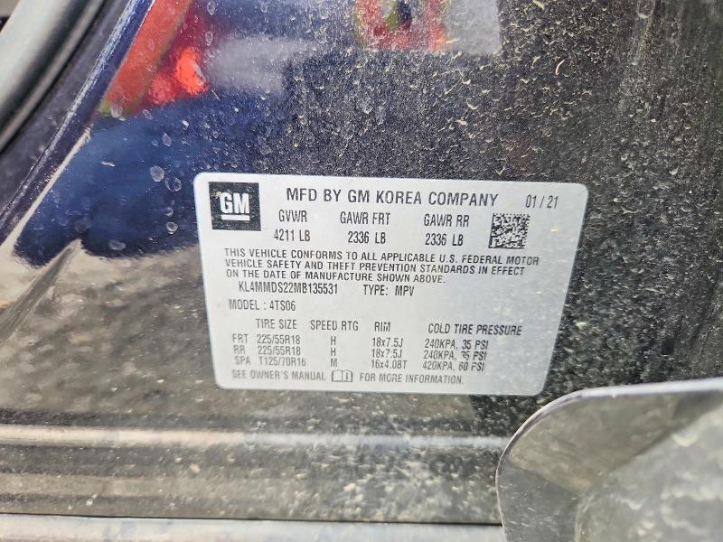 Auction sale of the 2021 Buick Encore Gx, vin: KL4MMDS22MB135531, lot number: 60803896