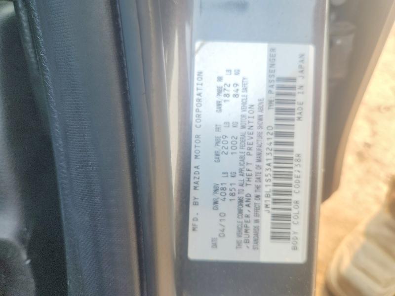 60487886 :رقم المزاد ، JM1BL1S53A1324120 vin ، 2010 Mazda 3 مزاد بيع