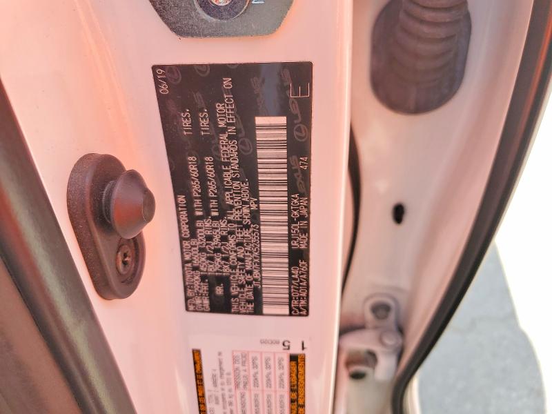 2019 Lexus Gx მანქანა იყიდება აუქციონზე, vin: JTJBM7FX7K5235573, აუქციონის ნომერი: 62813336